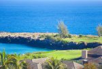 The famous 5th hole at Bay course is visible from your lanai